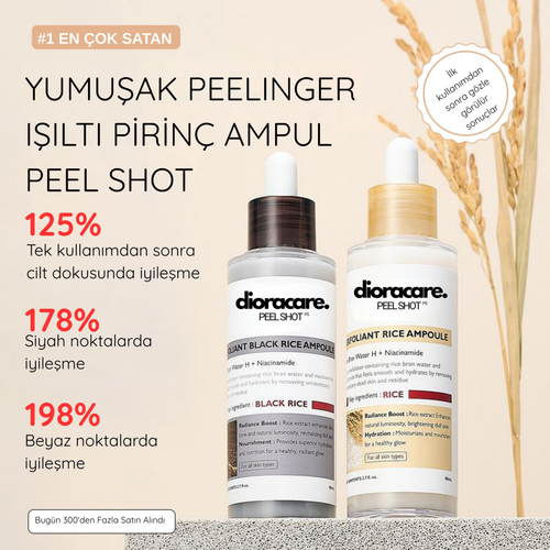 Peel Shot Arındırıcı ve Aydınlatıcı Pirinç Peeling Ampül Seti